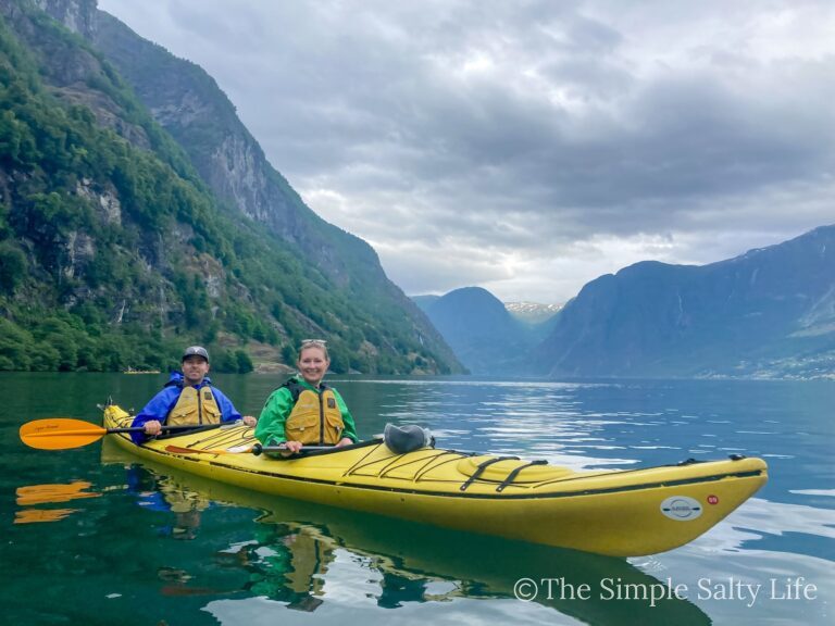 kayaking in the Norwegian fjords
