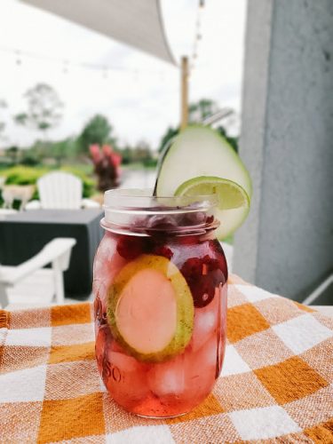 Cranberry pear cocktail recipe